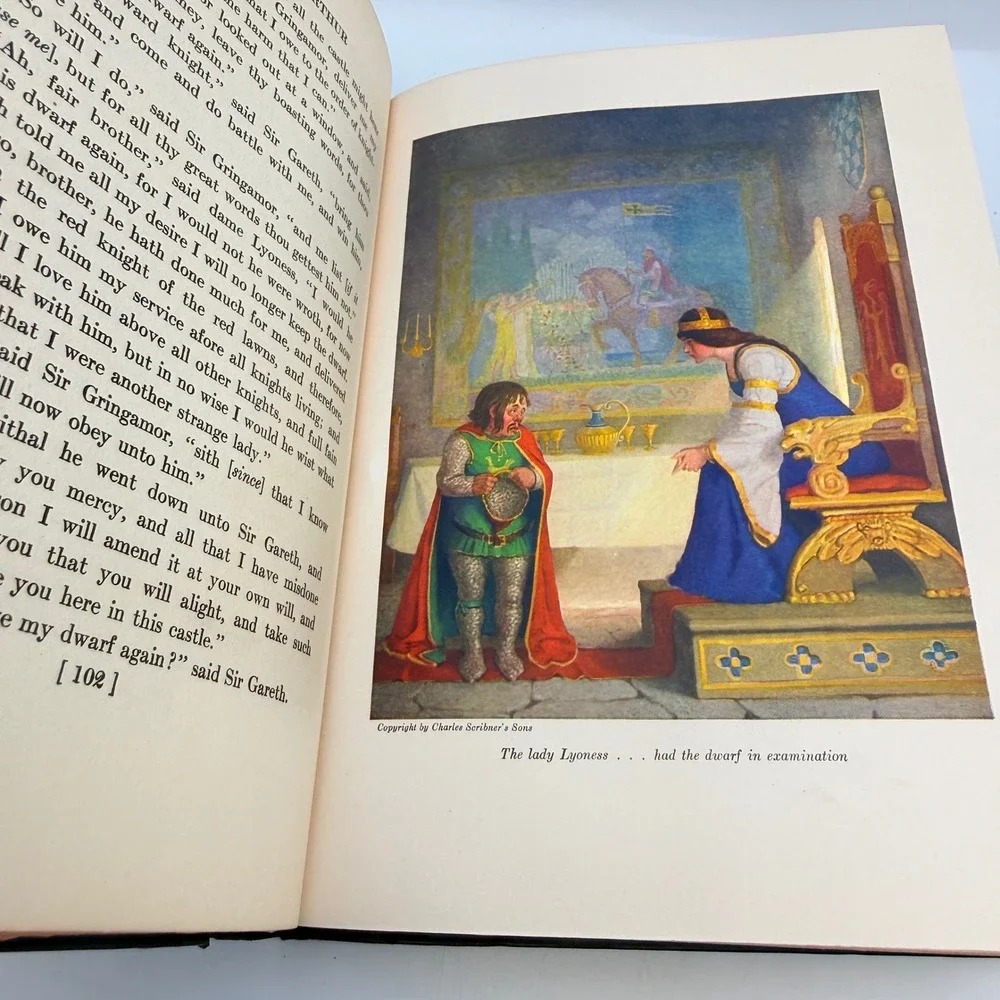 The Boys King Arthur Sidney Lanier NC Wyeth Illustrated Complete 1922 Scribners